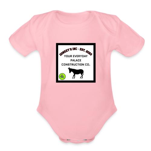Donkeys INC. 2024 Palace Version - Organic Short Sleeve Baby Bodysuit