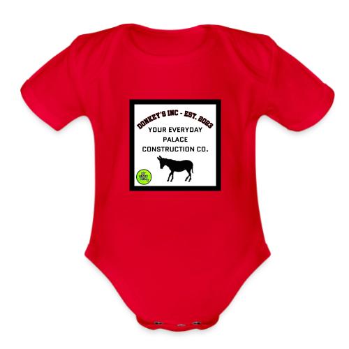 Donkeys INC. 2024 Palace Version - Organic Short Sleeve Baby Bodysuit