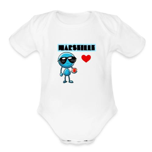 Smoon City_Marseille - Organic Short Sleeve Baby Bodysuit