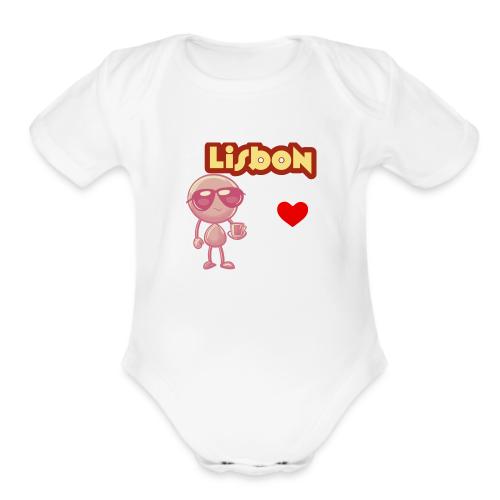 Smoon City_Lisbon - Organic Short Sleeve Baby Bodysuit