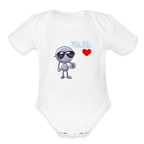 Smoon City_Vail - Organic Short Sleeve Baby Bodysuit
