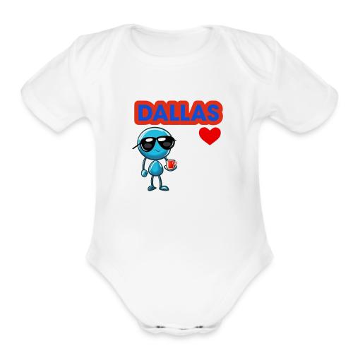 Smoon City_Dallas - Organic Short Sleeve Baby Bodysuit