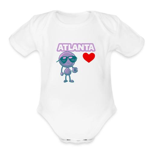Smoon City_Atlanta - Organic Short Sleeve Baby Bodysuit