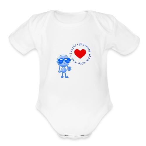 Smoon City_Cassis Provence Alpes Côte d Azur - Organic Short Sleeve Baby Bodysuit