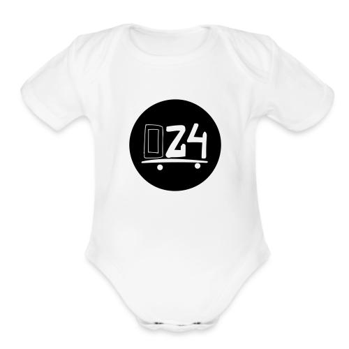 024 - Organic Short Sleeve Baby Bodysuit