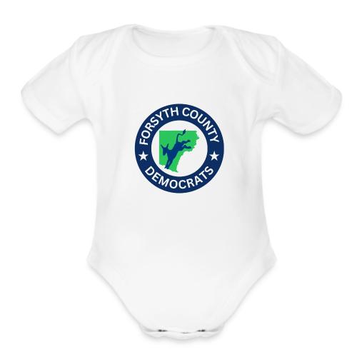 FoCoDems Logo - Organic Short Sleeve Baby Bodysuit