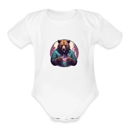 Magical Bear - Organic Short Sleeve Baby Bodysuit