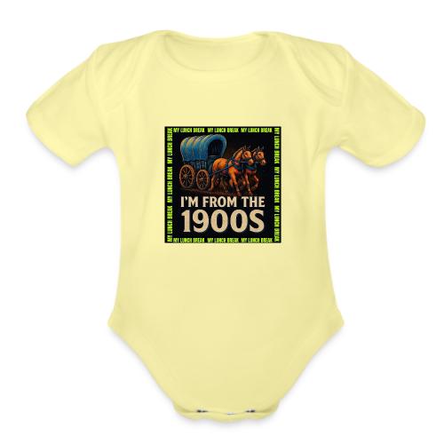 I’m From 1900s - Organic Short Sleeve Baby Bodysuit