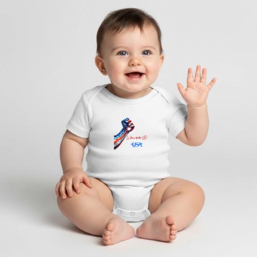Welcome to the D Fist USA - Organic Short Sleeve Baby Bodysuit