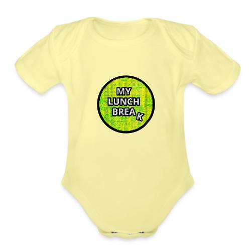 MLB Logo Stitched - Organic Short Sleeve Baby Bodysuit