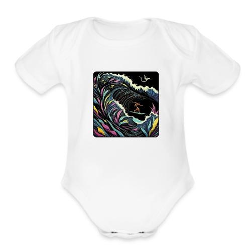 Air Drop - Organic Short Sleeve Baby Bodysuit