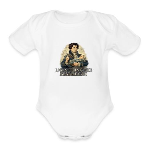 Lord John Is Doing His Best - Organic Short Sleeve Baby Bodysuit
