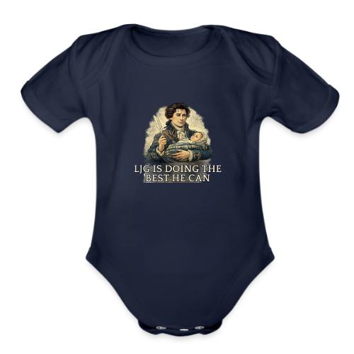 Lord John Is Doing His Best - Organic Short Sleeve Baby Bodysuit