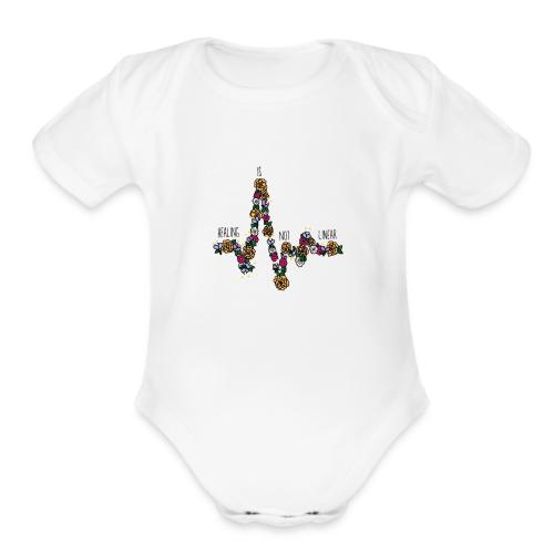 Healing Is Not Linear - Organic Short Sleeve Baby Bodysuit