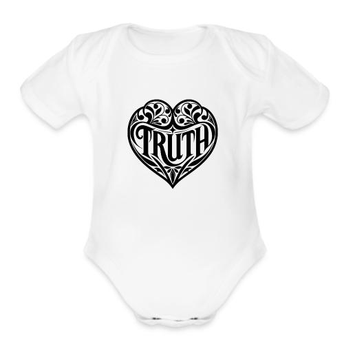 TRUTH in HEART - Organic Short Sleeve Baby Bodysuit
