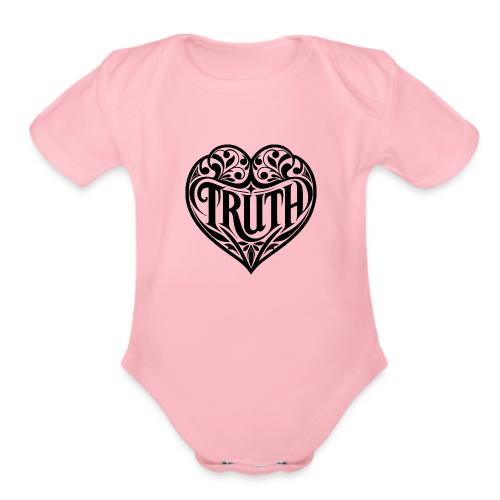 TRUTH in HEART - Organic Short Sleeve Baby Bodysuit