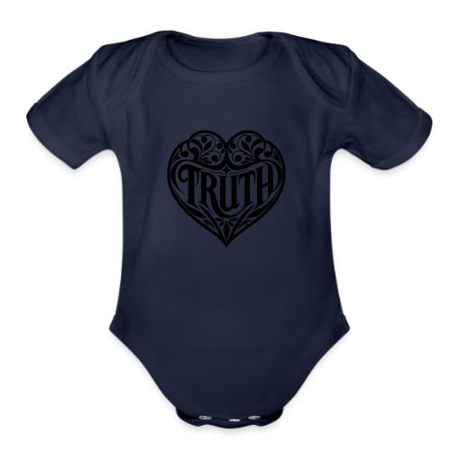 TRUTH in HEART - Organic Short Sleeve Baby Bodysuit