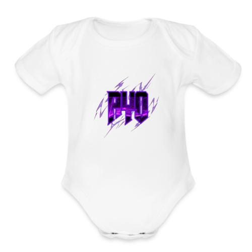 Ayo's Blue - Organic Short Sleeve Baby Bodysuit