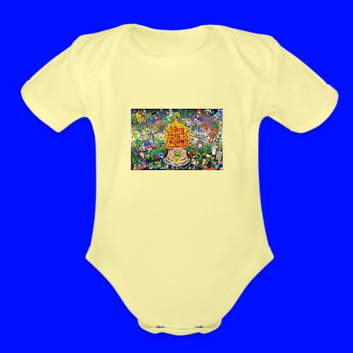 Nik Caesar Poster 10 12 2019 Grey Accent - Organic Short Sleeve Baby Bodysuit