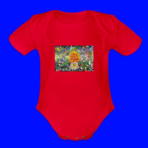 Nik Caesar Poster 10 12 2019 Grey Accent - Organic Short Sleeve Baby Bodysuit