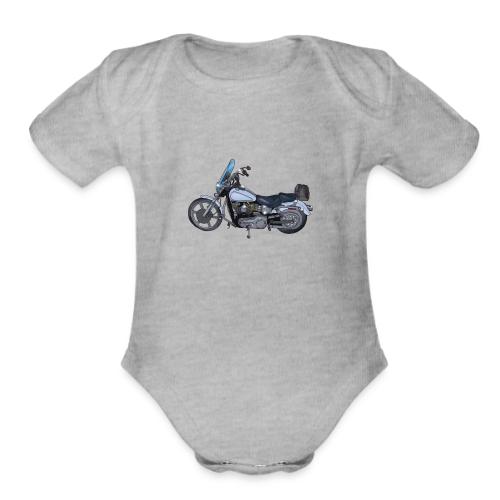 Motorcycle - Organic Short Sleeve Baby Bodysuit