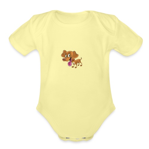 HobbyFlappy Standing - Organic Short Sleeve Baby Bodysuit