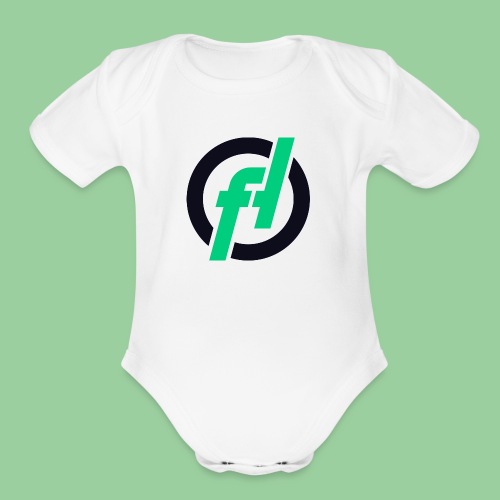 Fallout-Hosting Dark Icon - Organic Short Sleeve Baby Bodysuit