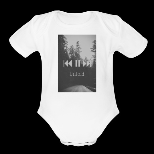 Untold. T-shirt - Organic Short Sleeve Baby Bodysuit