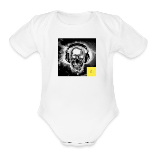 skull - Organic Short Sleeve Baby Bodysuit