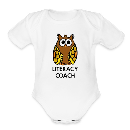 literacy coach png - Organic Short Sleeve Baby Bodysuit
