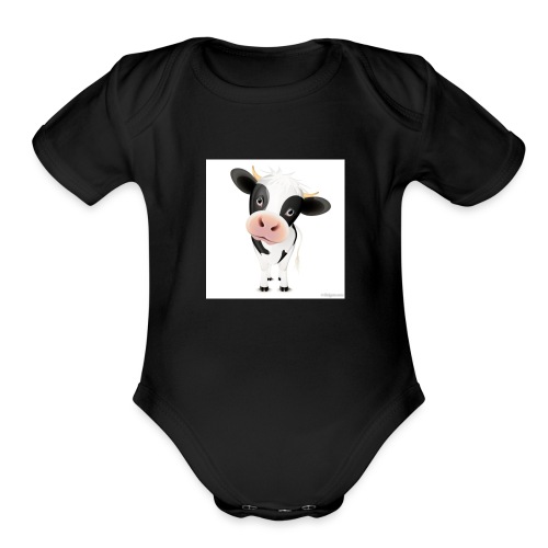 cows - Organic Short Sleeve Baby Bodysuit