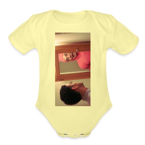 pinkiphone5 - Organic Short Sleeve Baby Bodysuit