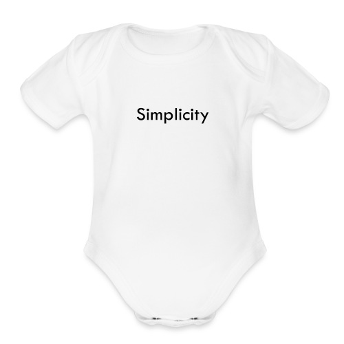 Simplicity - Organic Short Sleeve Baby Bodysuit