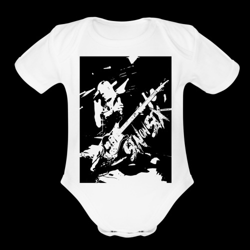Sin On Six Pete bass - Organic Short Sleeve Baby Bodysuit