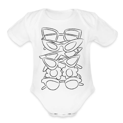 meap sunnies2 - Organic Short Sleeve Baby Bodysuit