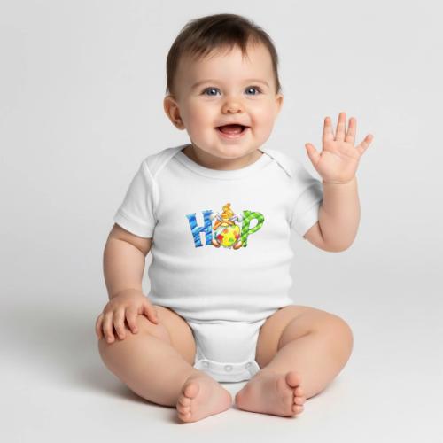 Hop - Organic Short Sleeve Baby Bodysuit
