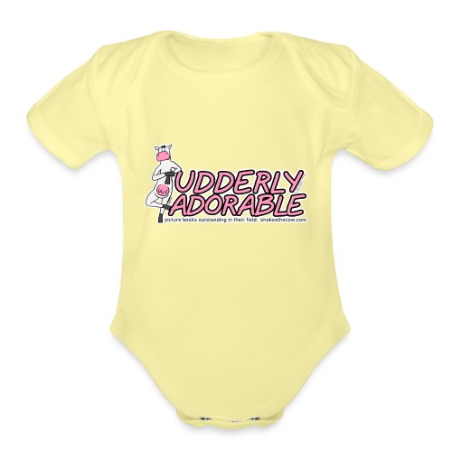 Shakes: Udderly Adorable - Organic Short Sleeve Baby Bodysuit