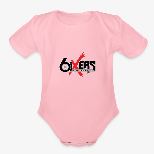6ixersLogo - Organic Short Sleeve Baby Bodysuit