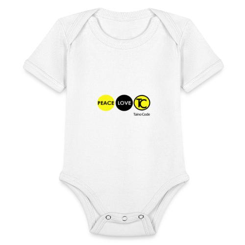 Peace Love TaínoCode - Organic Short Sleeve Baby Bodysuit