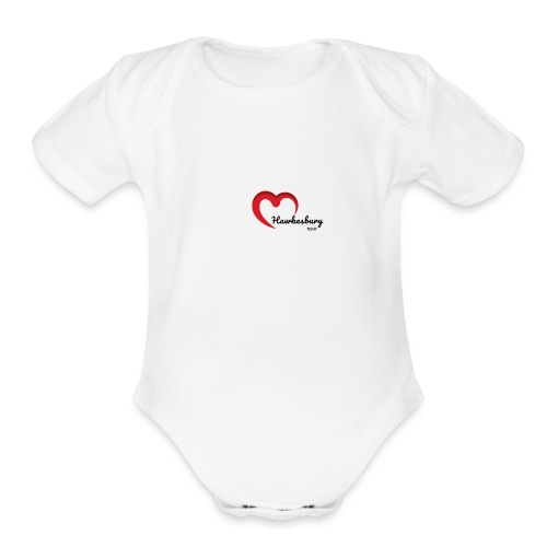 Hawkesbury Heart - Organic Short Sleeve Baby Bodysuit