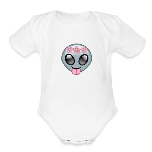 Hippie Alien - Organic Short Sleeve Baby Bodysuit
