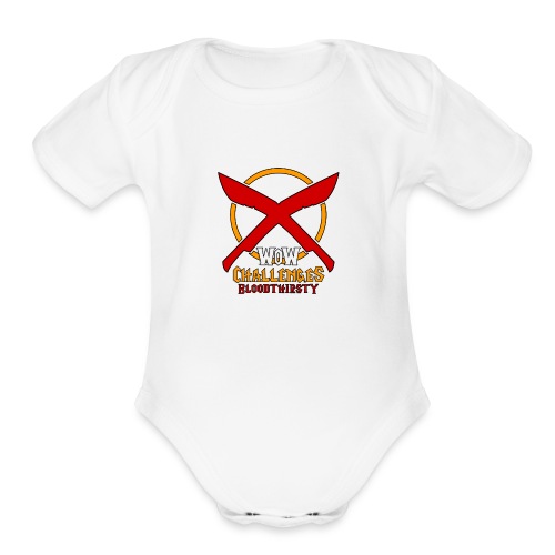 WoW Challenges Blood Thirsty - Organic Short Sleeve Baby Bodysuit