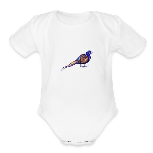Pheasant - Organic Short Sleeve Baby Bodysuit