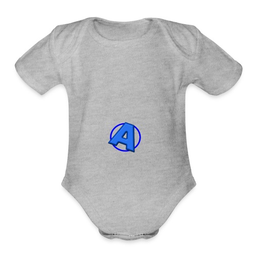 Awesomegamer Logo - Organic Short Sleeve Baby Bodysuit