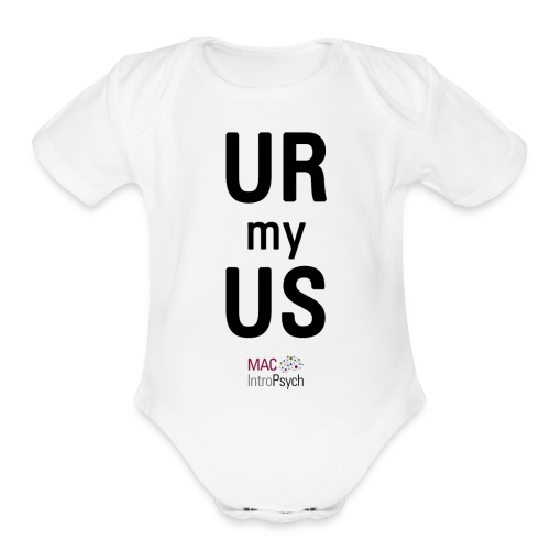 URmyUS veritcal - Organic Short Sleeve Baby Bodysuit