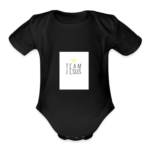 TEAM JESUS3 - Organic Short Sleeve Baby Bodysuit