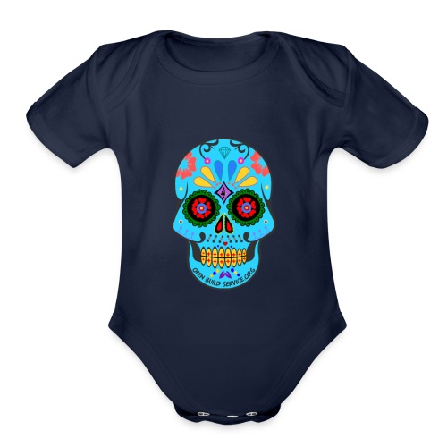 OBS Skull - Organic Short Sleeve Baby Bodysuit