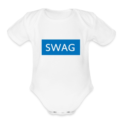 Swag blue Hoodie - Organic Short Sleeve Baby Bodysuit