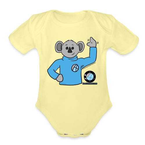 Stanley the Bear From AUNT (H2D) - Organic Short Sleeve Baby Bodysuit