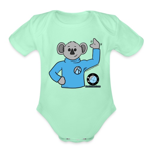 Stanley the Bear From AUNT (H2D) - Organic Short Sleeve Baby Bodysuit